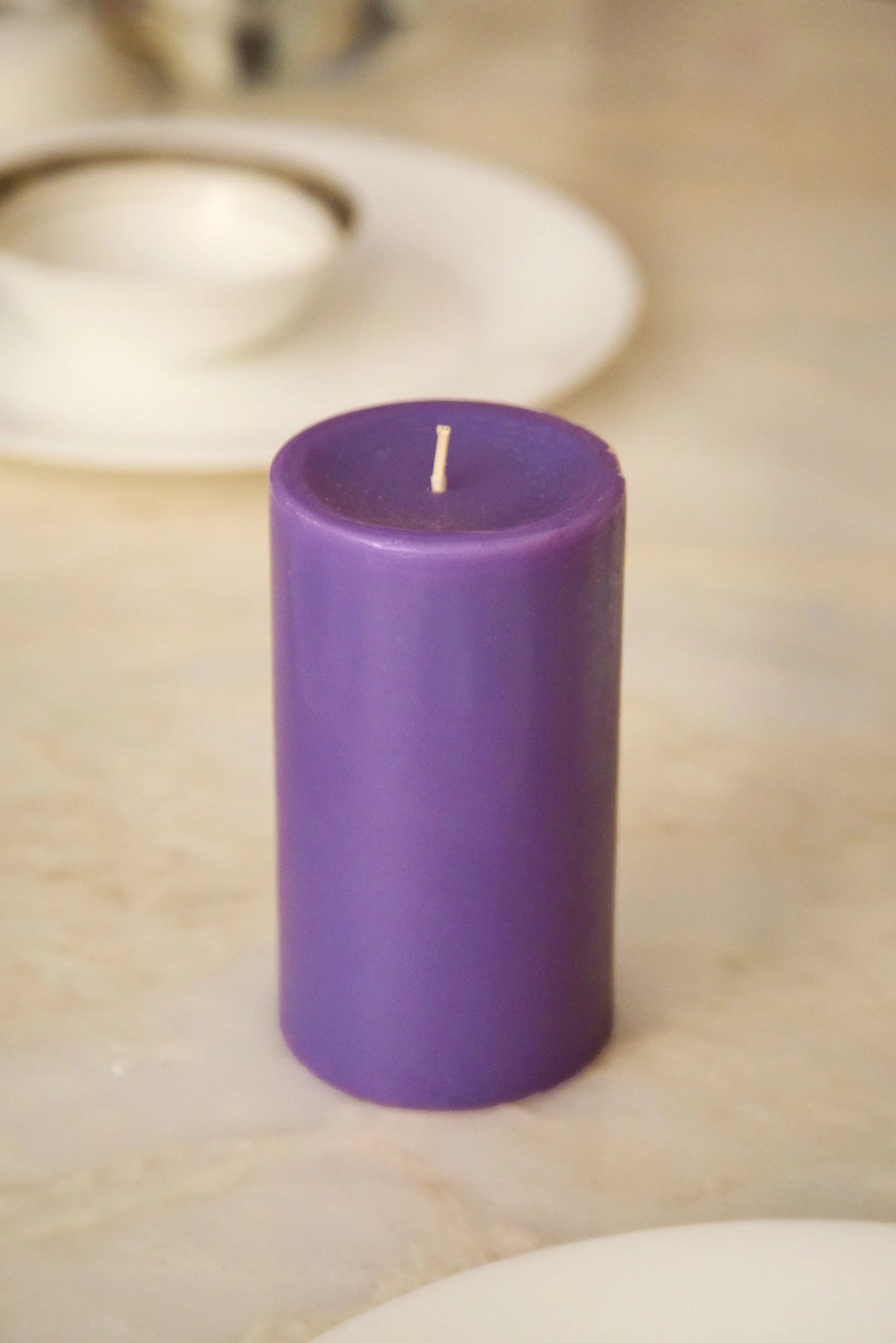 Misty meadows - Pillar Candle Large