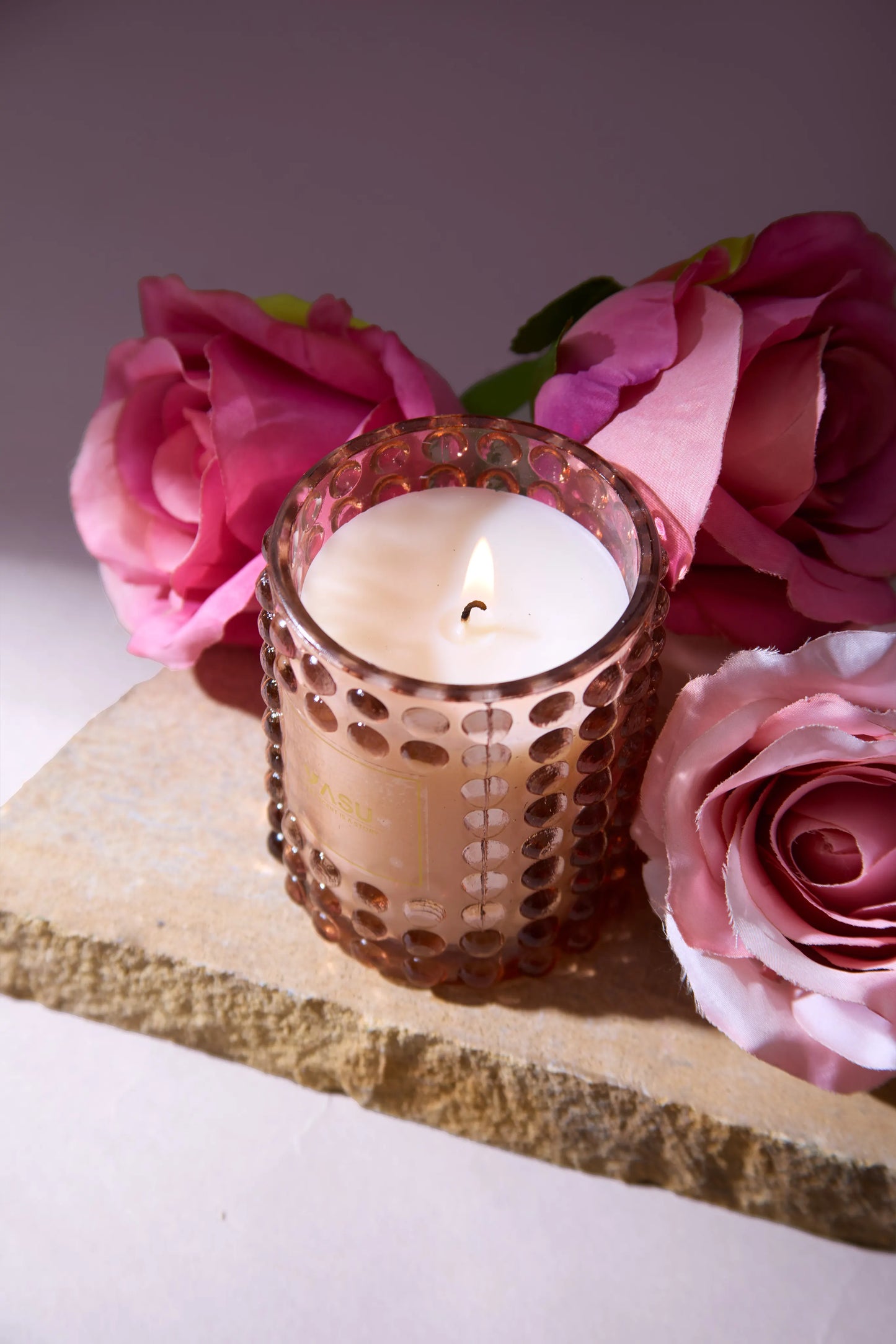 Curated bubble pink jar - Floral Symphony