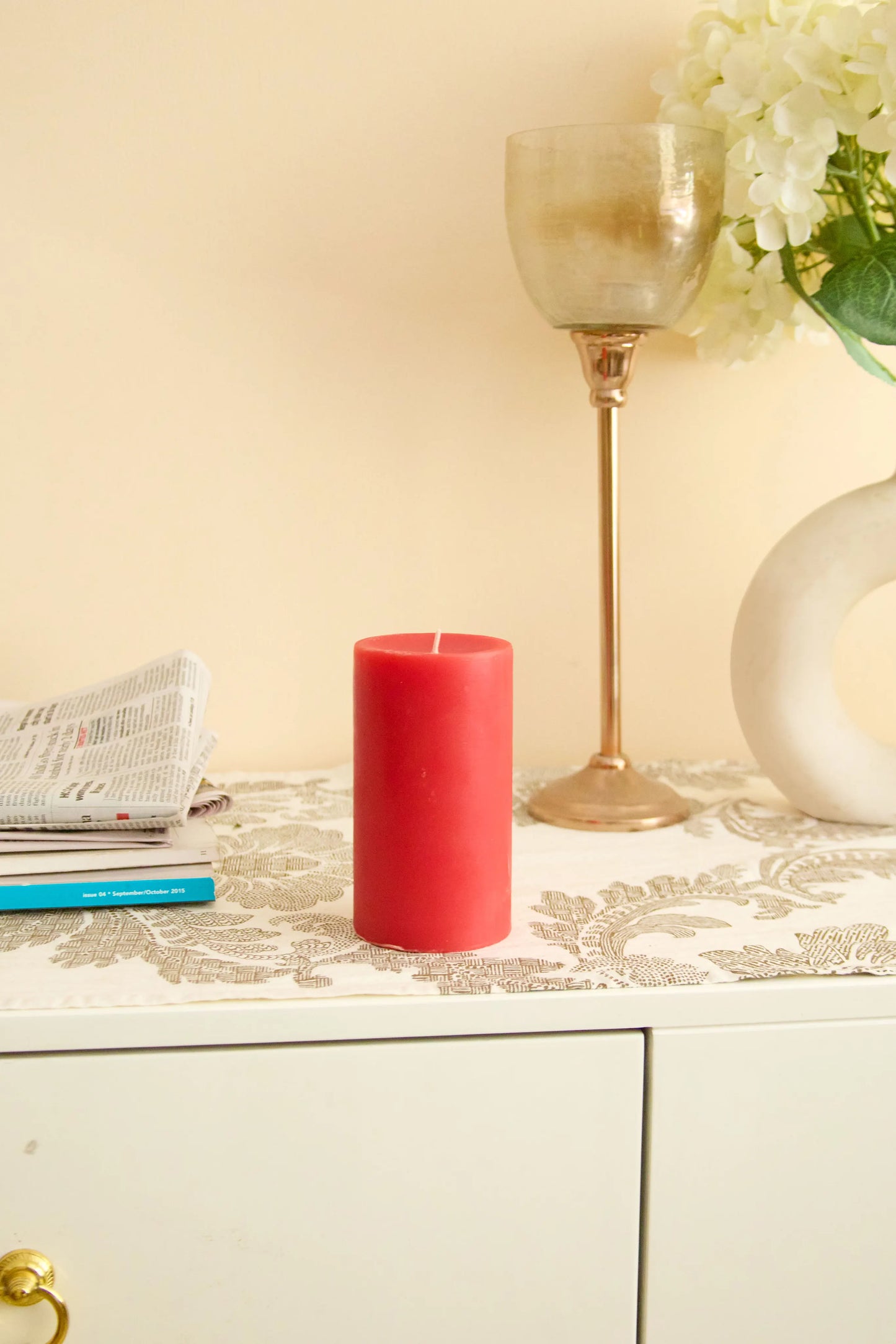 Floral Symphony - Pillar Candle Large