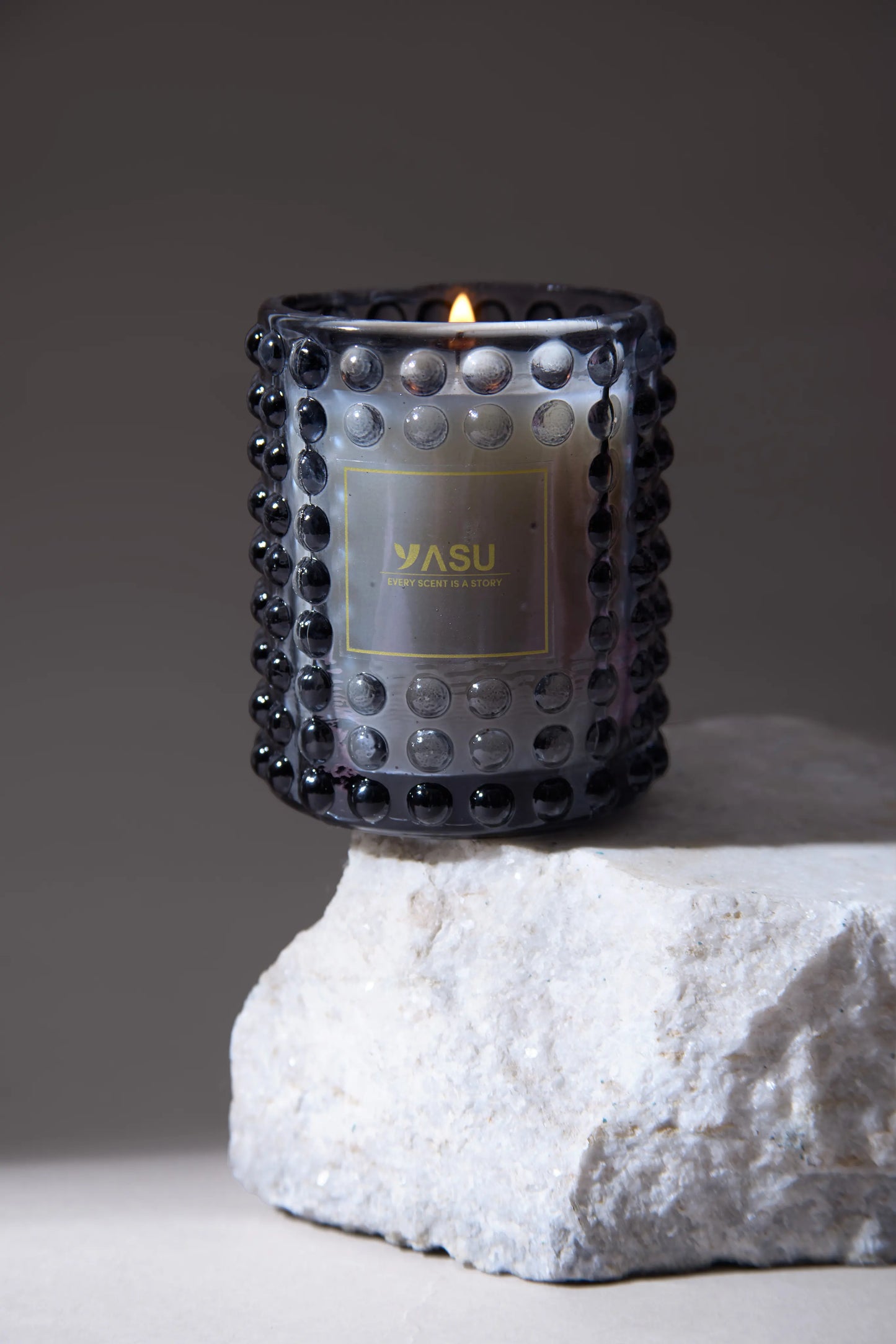 Curated bubble blue jar - Mystic woods