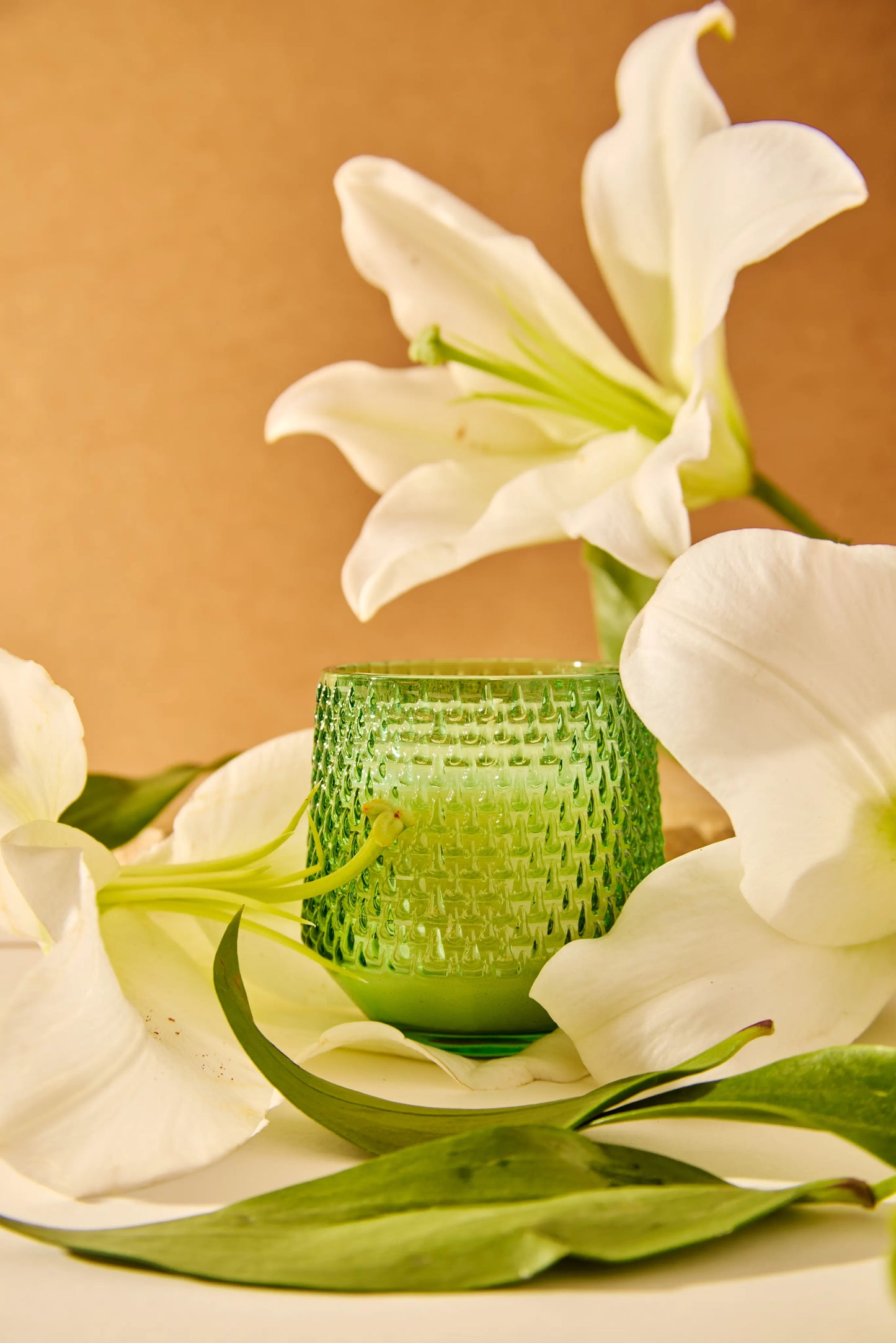 Raindrop Green Jar - Petal Bliss