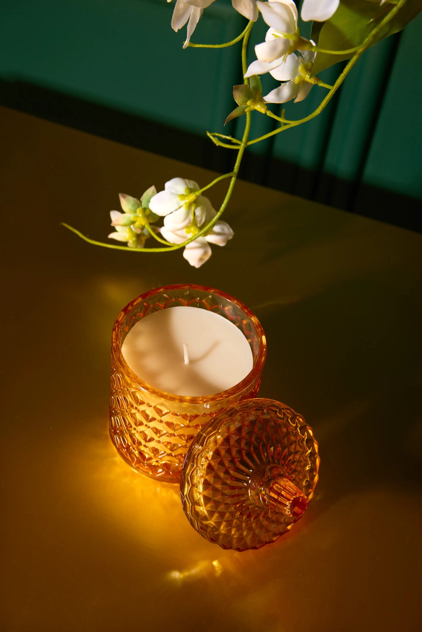 Pumkin yellow jar - Moonlit garden