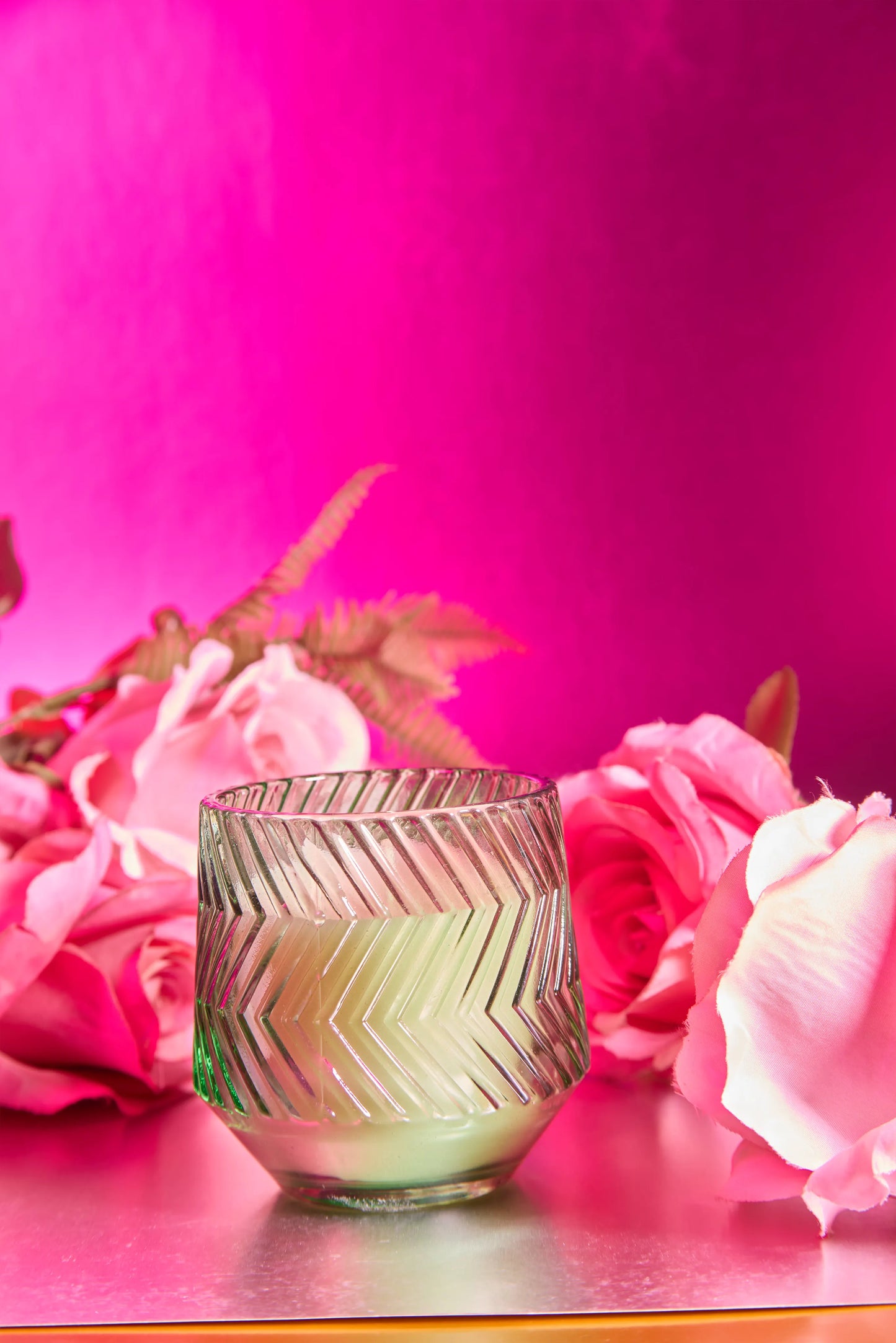 Zig Zag Green Jar -Zesty Breeze