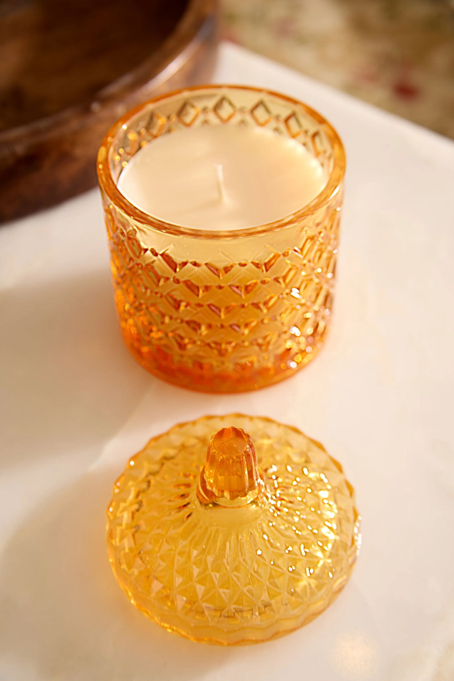 Pumkin yellow jar - Moonlit garden