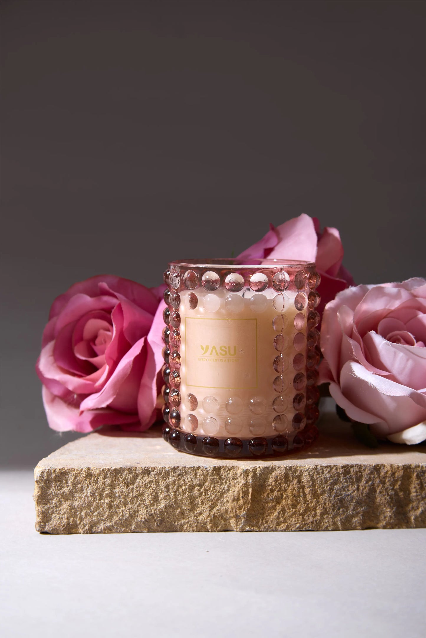 Curated bubble pink jar - Floral Symphony