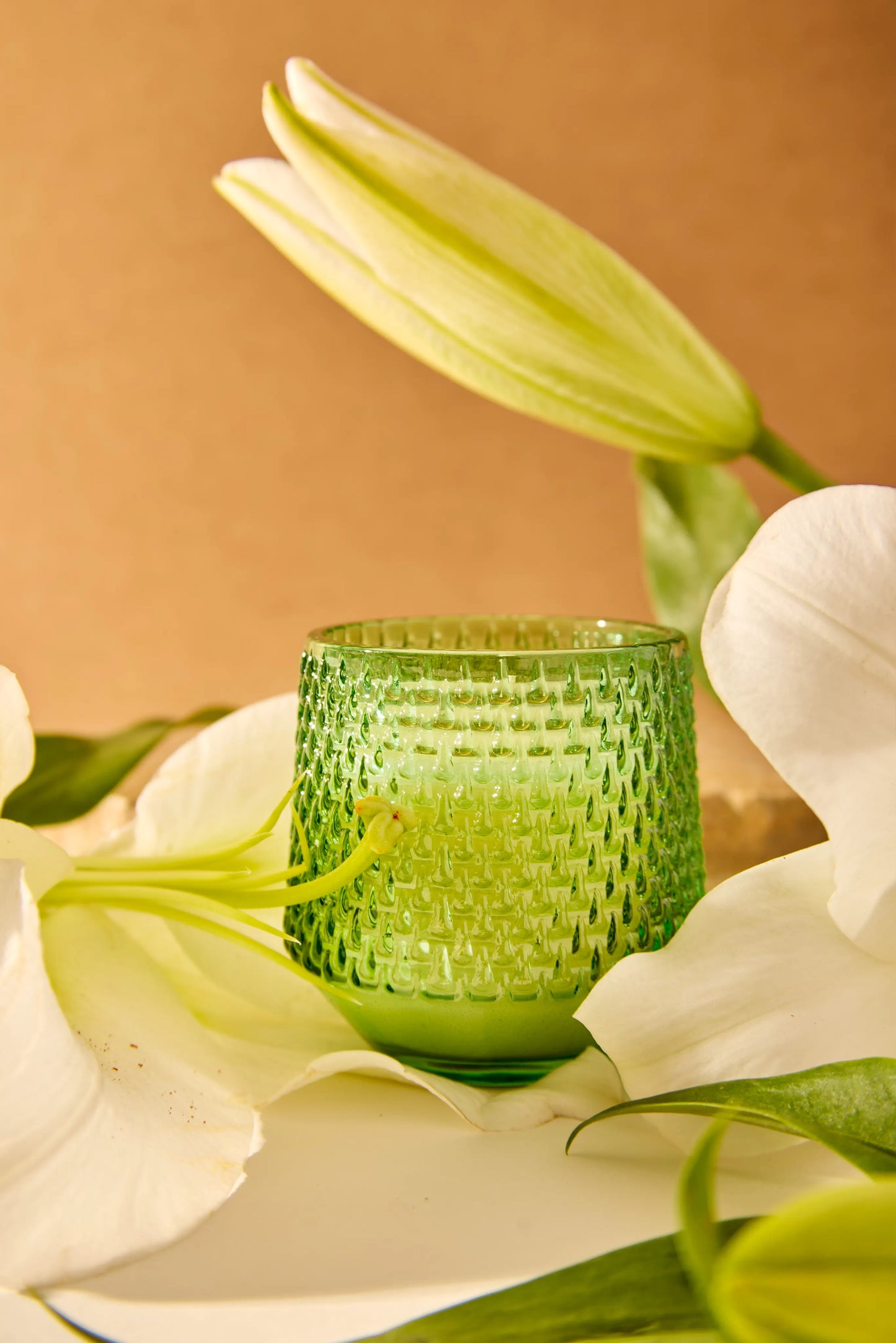 Raindrop Green Jar - Petal Bliss