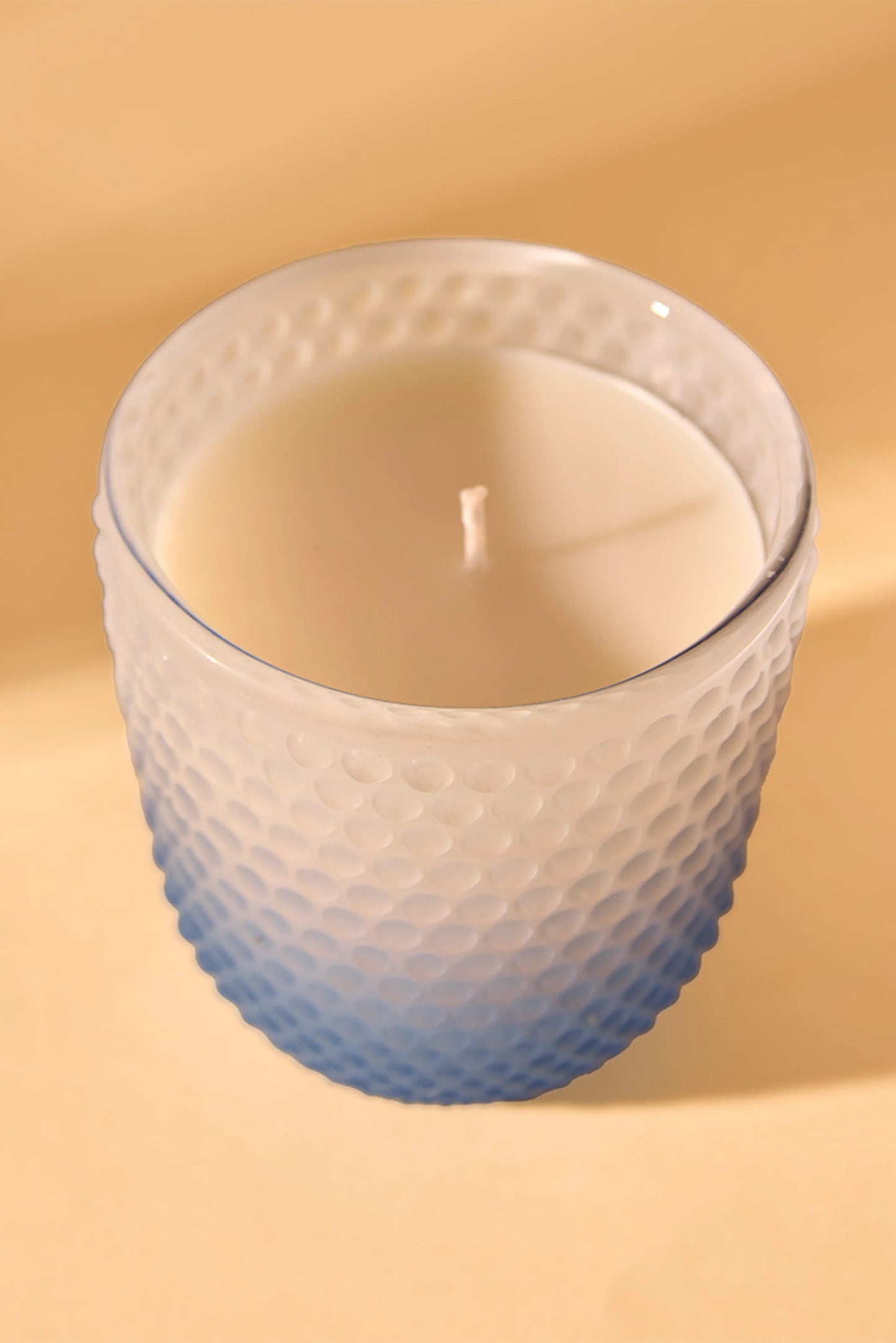 Bubble Ombre Blue Jar - Crispy white