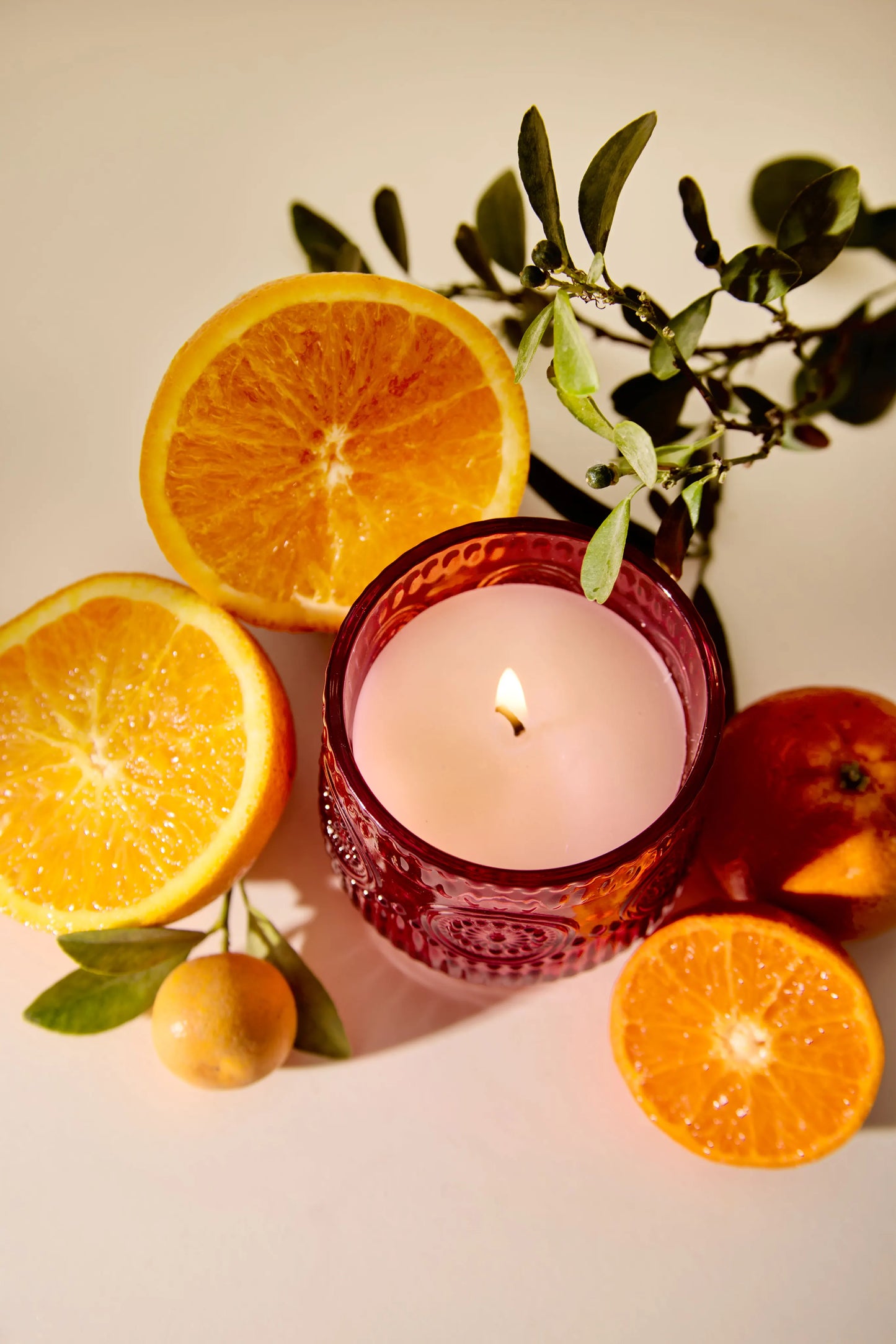 Embellished Red jar - Citrus Splash