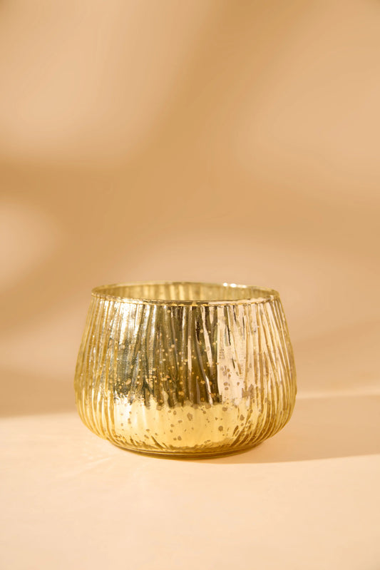 Luxurious mercury gold jar - Mystic woods