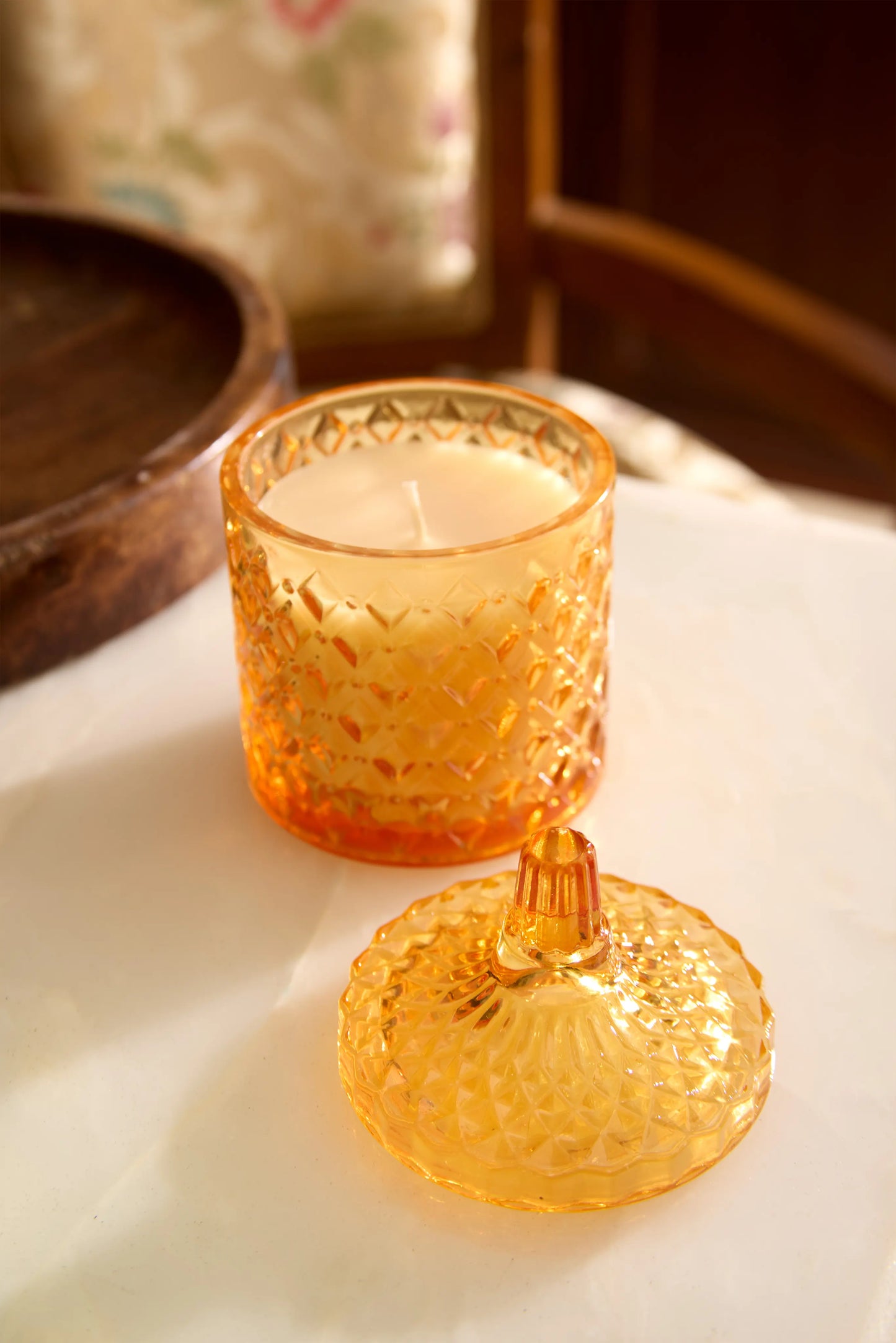 Pumkin yellow jar - Moonlit garden