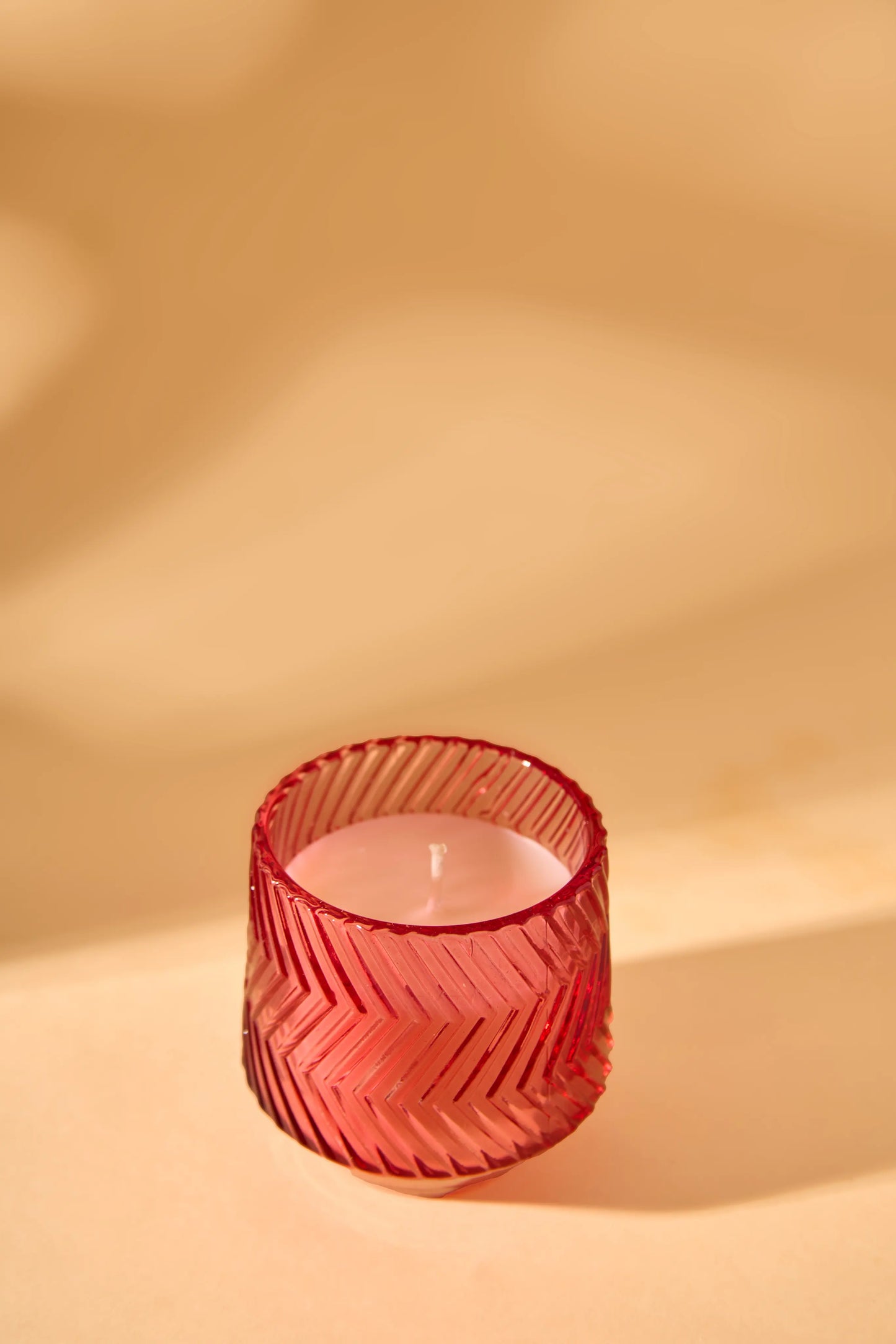 Zig Zag Red Jar - Floral Symphony