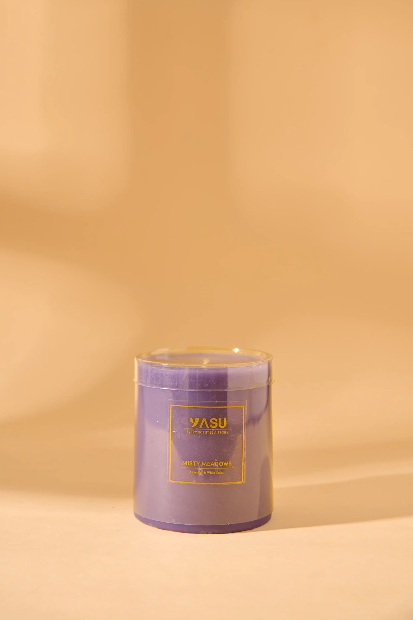 Misty meadows - Pillar Candle Small