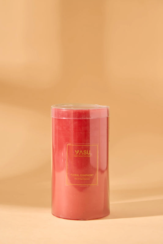 Floral Symphony - Pillar Candle Large
