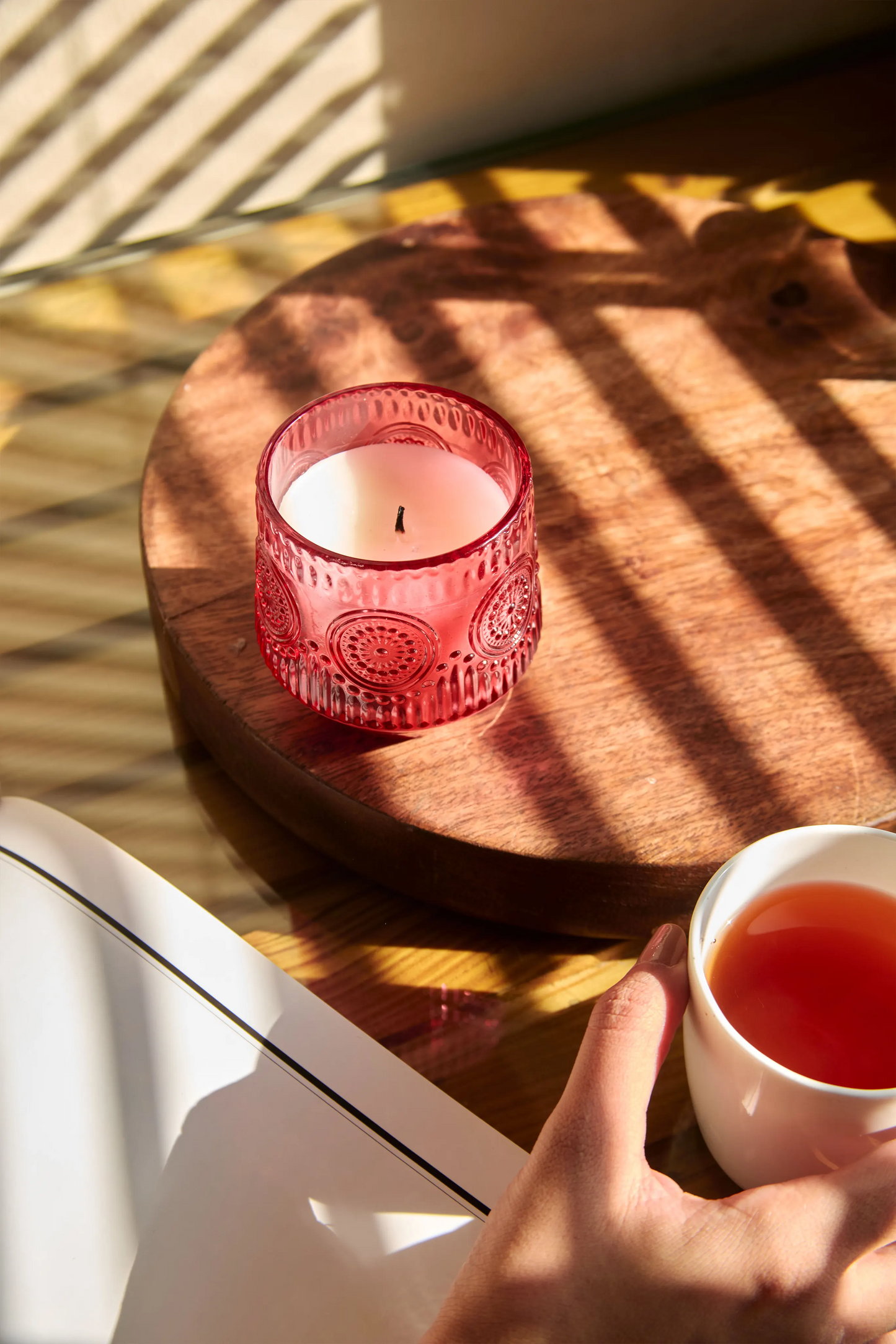Embellished Red jar - Citrus Splash