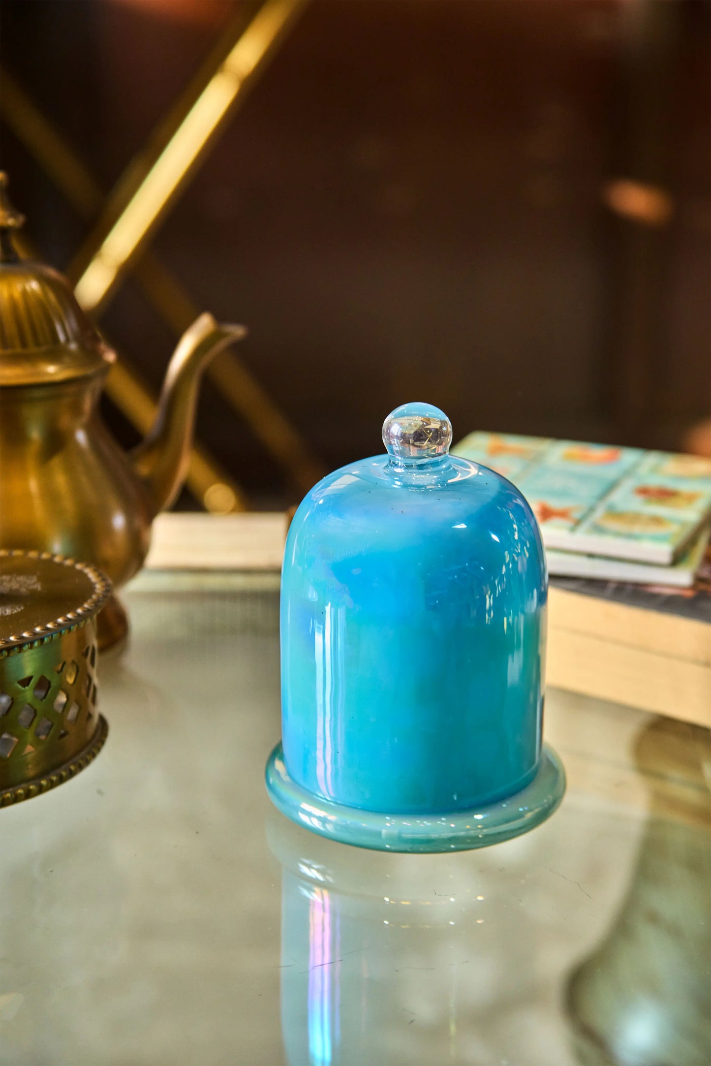 Charming bell blue jar - Seaside Symphony