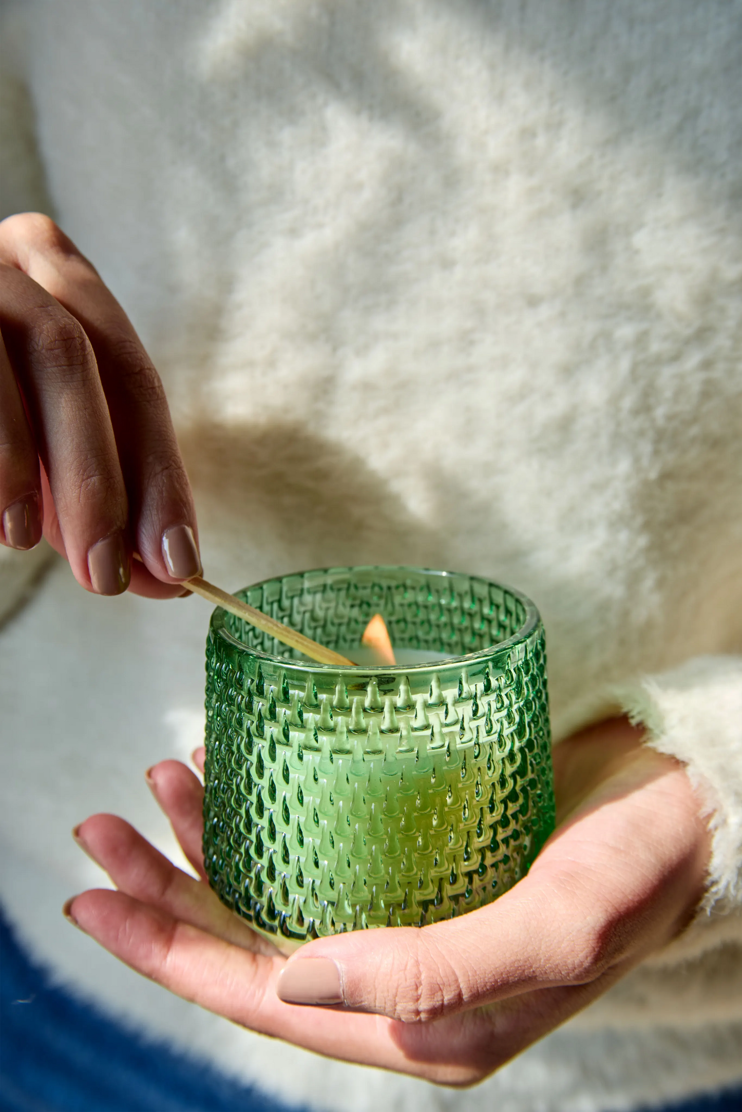 Raindrop Green Jar - Petal Bliss