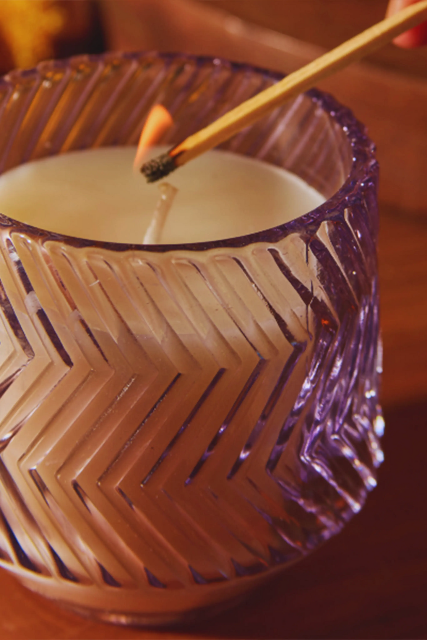 Zig Zag Clear Jar - Sacred Woods