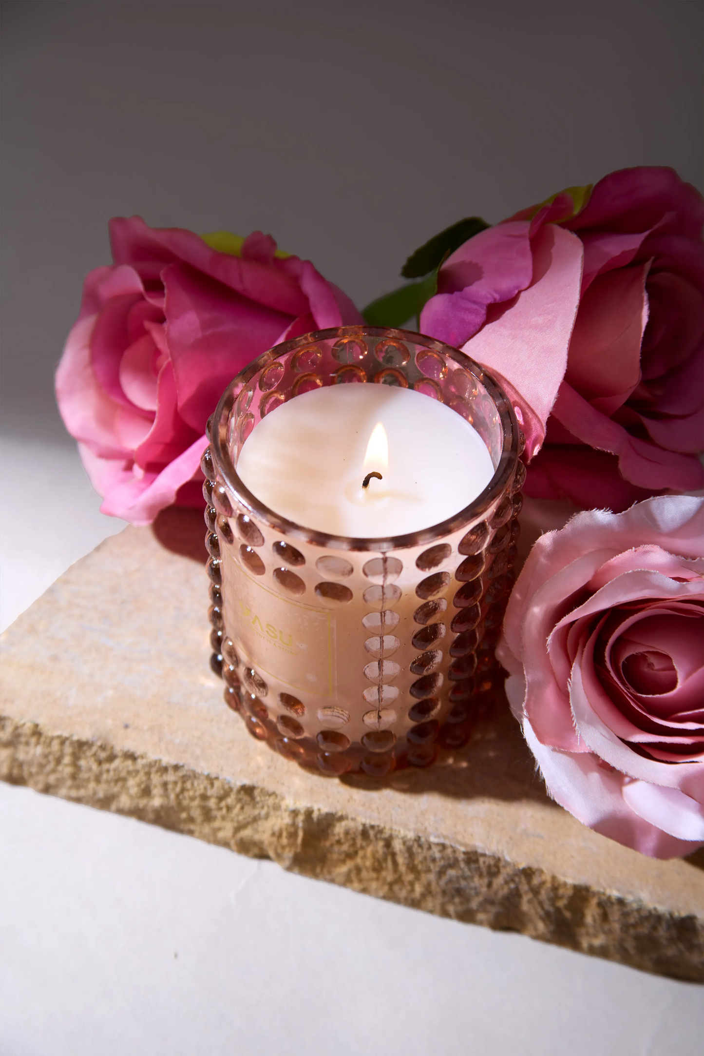 Curated bubble pink jar - Floral Symphony