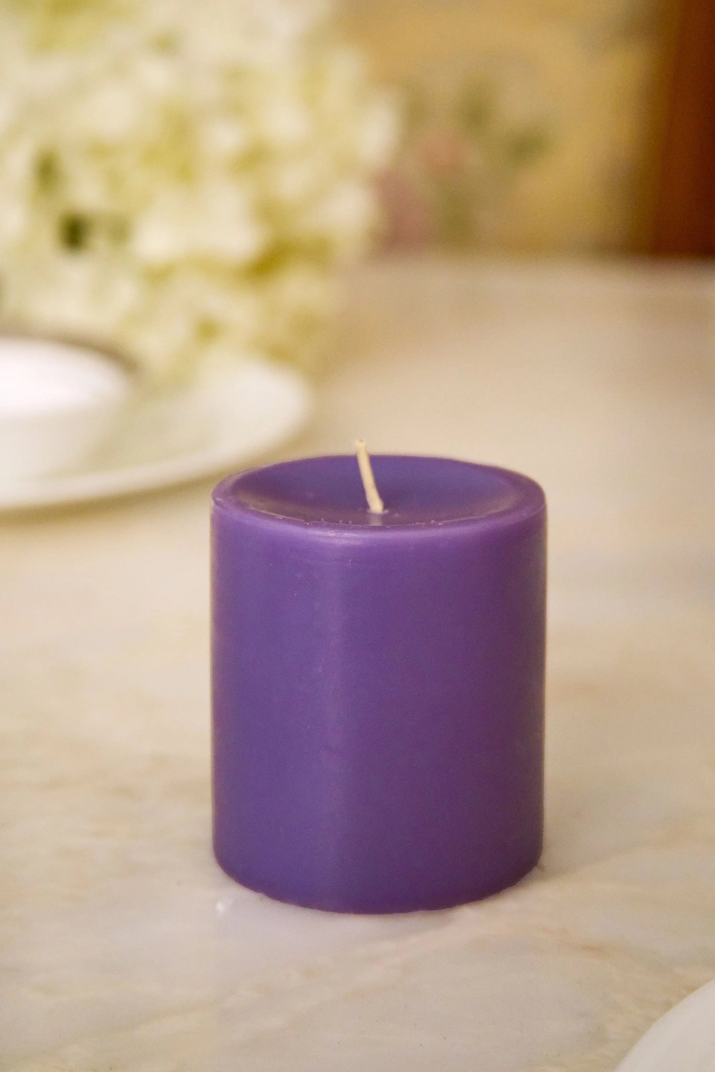 Misty meadows - Pillar Candle Small