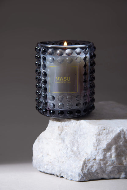 Curated bubble blue jar - Mystic woods