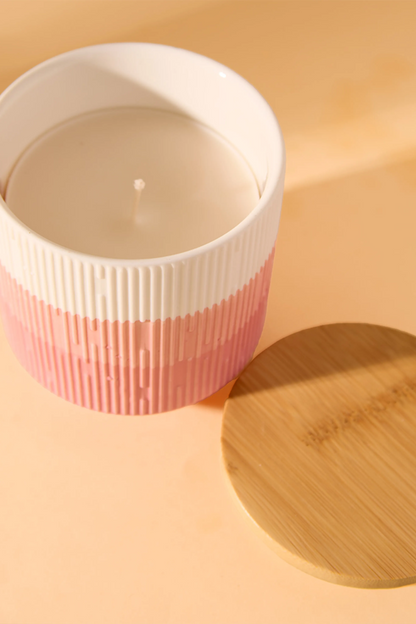 Ceramic Ombre wine jar -Floral Symphony