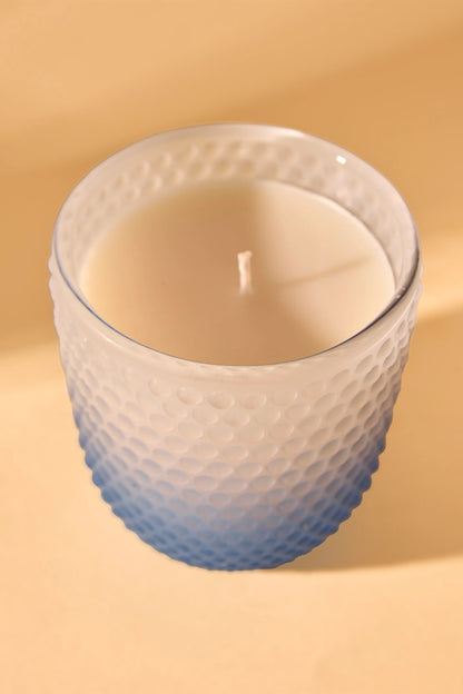 Bubble Ombre Blue Jar - Crispy white