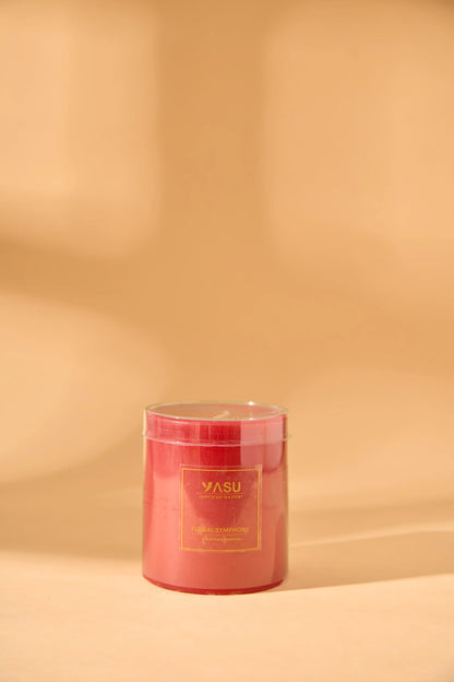 Floral Symphony - Pillar Candle Small