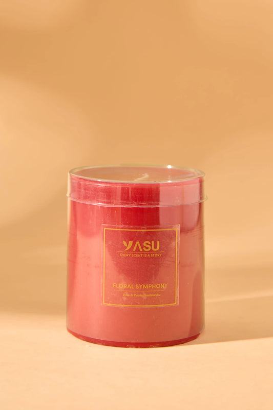 Floral Symphony - Pillar Candle Small