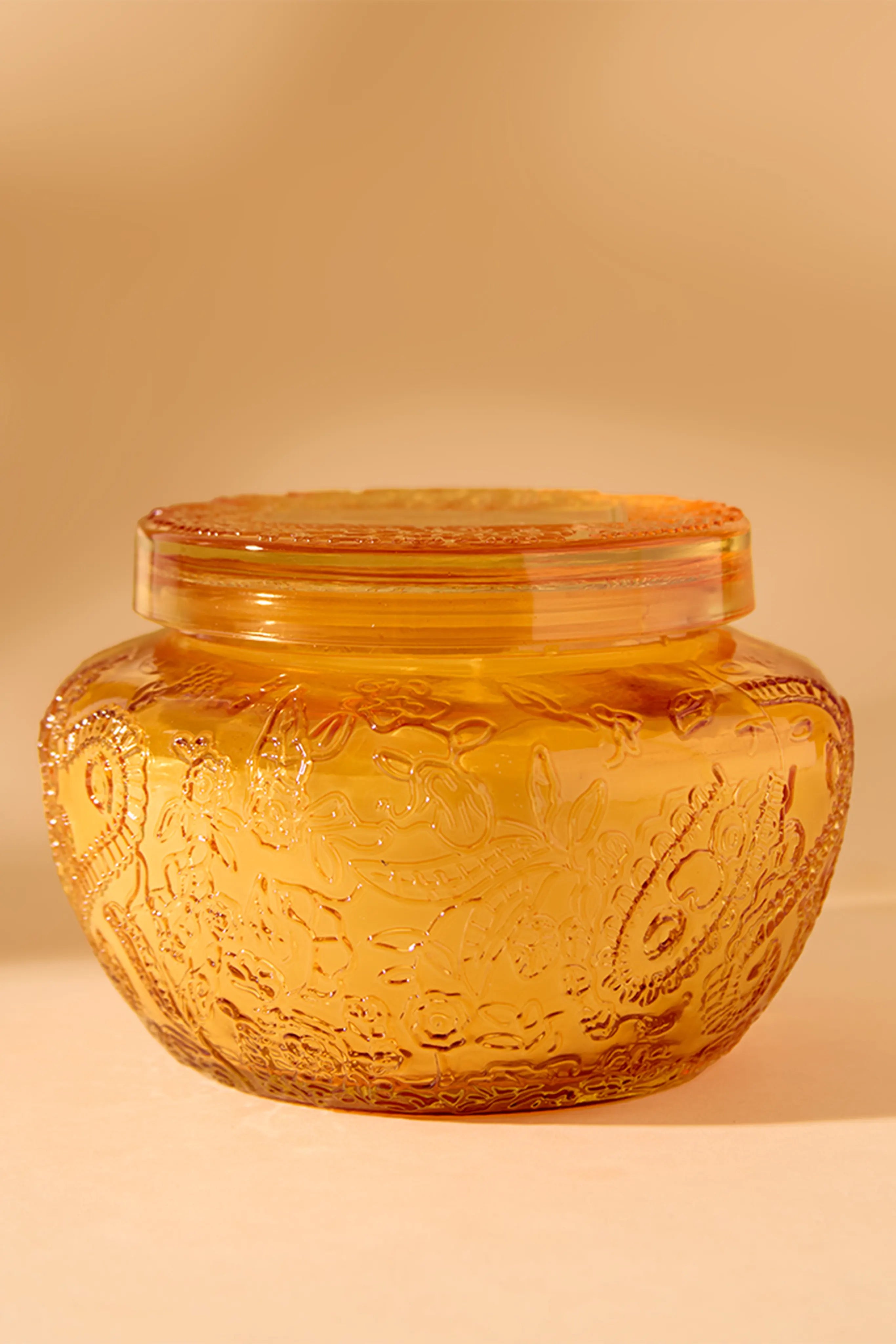 Decorated yellow jar -Citrus Splash