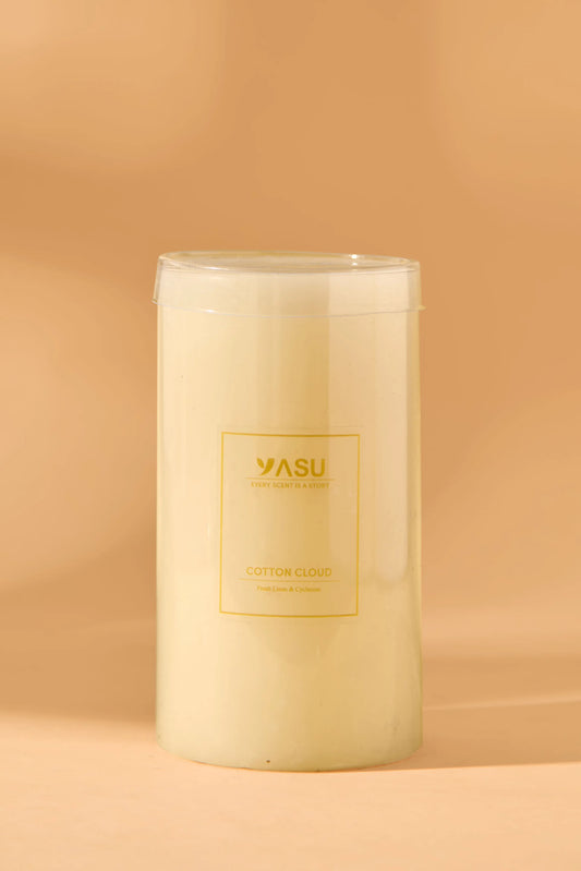 Cotton Cloud - Pillar Candle Large