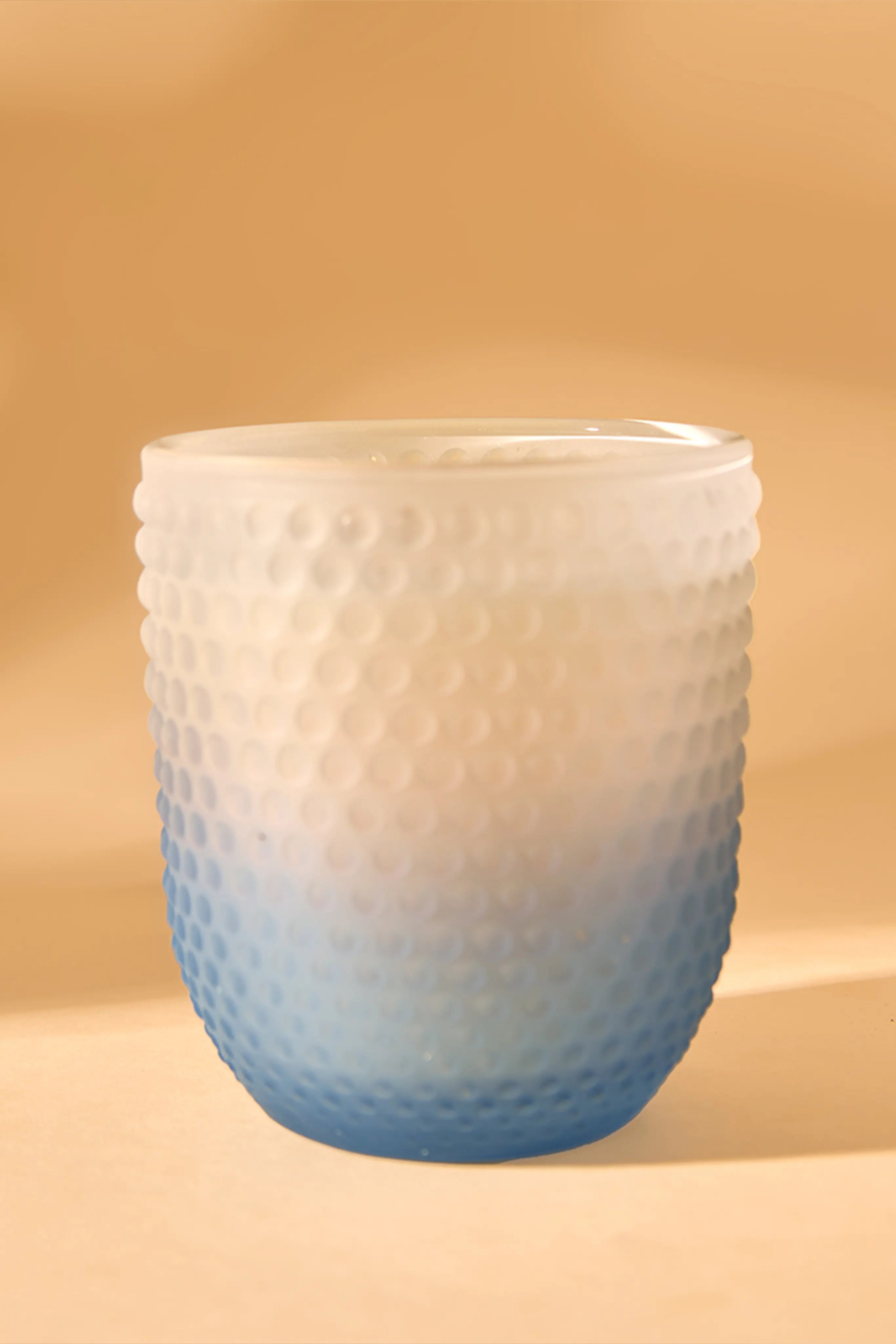 Bubble Ombre Blue Jar - Crispy white