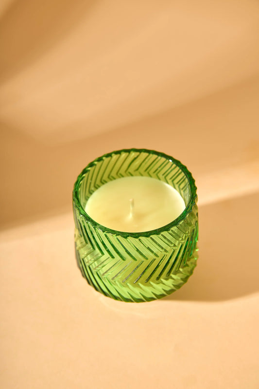 Zig Zag Green Jar -Zesty Breeze