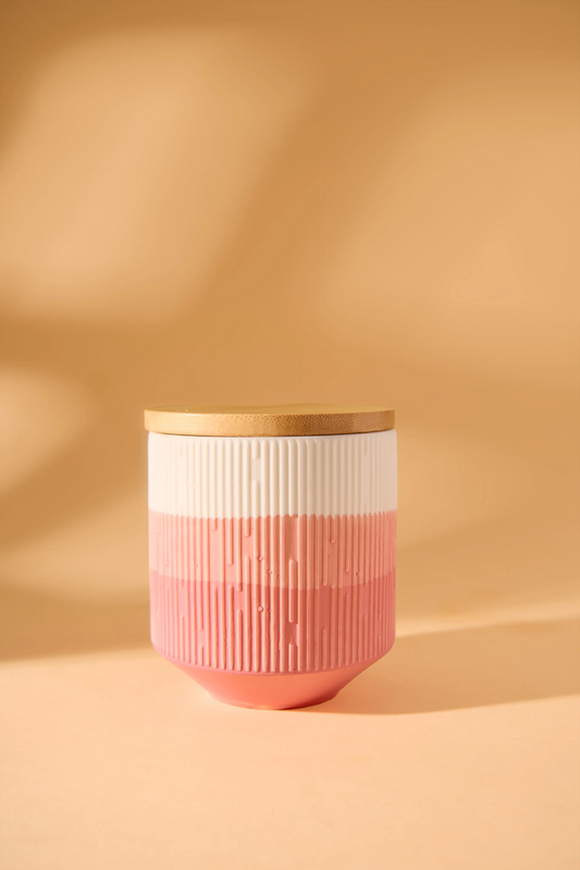 Ceramic Ombre wine jar -Floral Symphony