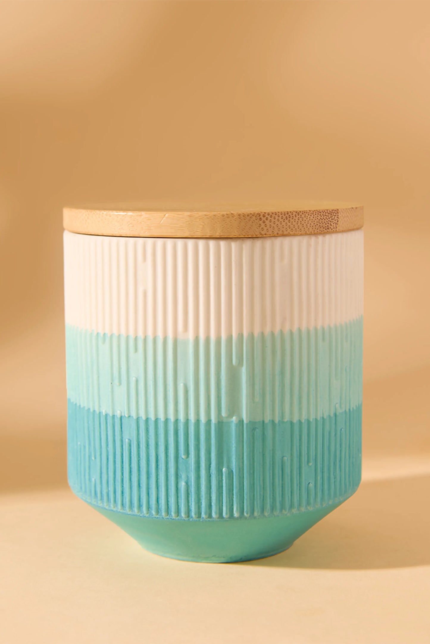 Ceramic Ombre blue jar -Seaside Symphony