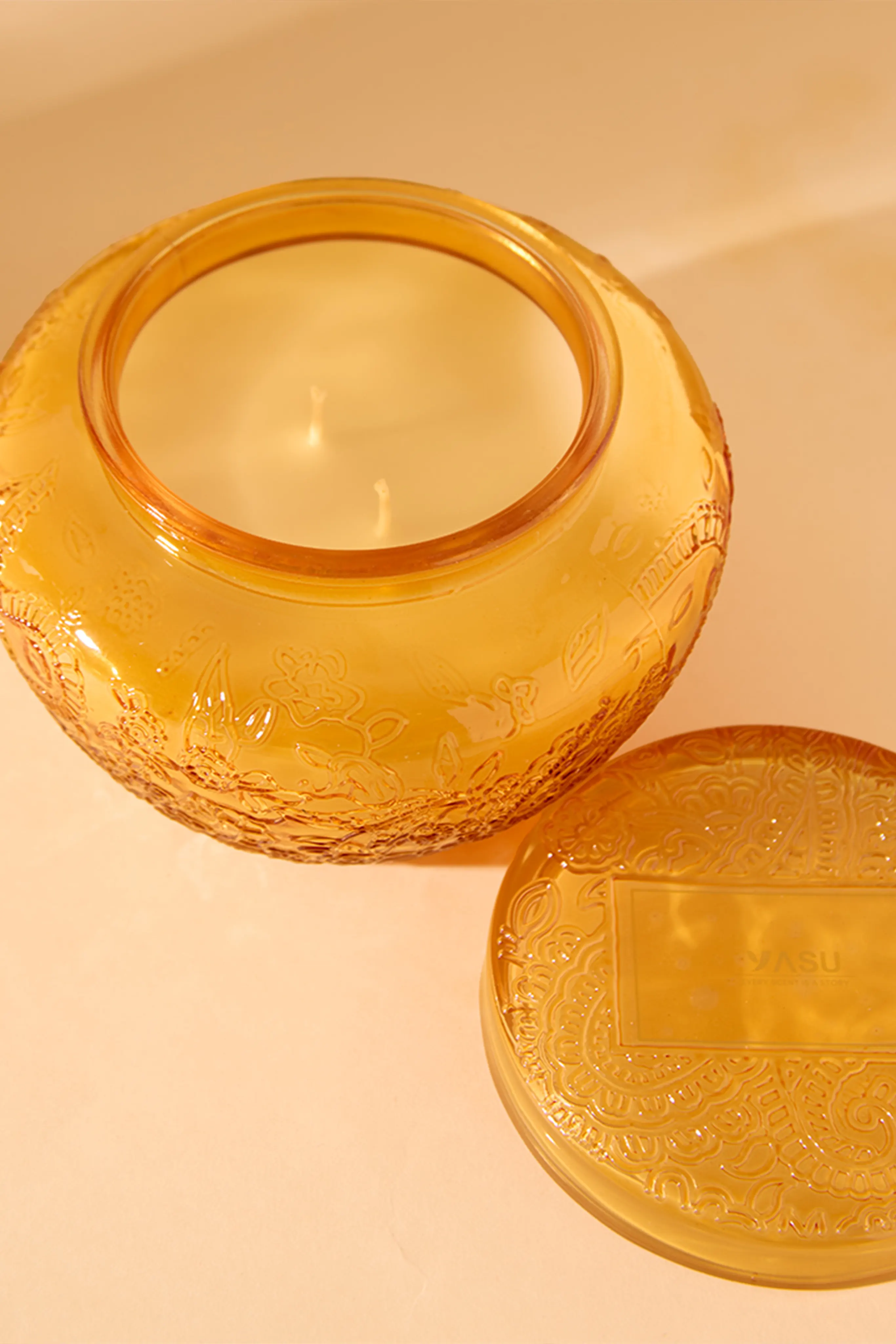 Decorated yellow jar -Citrus Splash